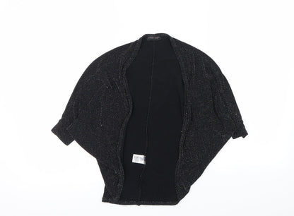 Pink Apple Girls Black   Cardigan Jumper Size 7-8 Years