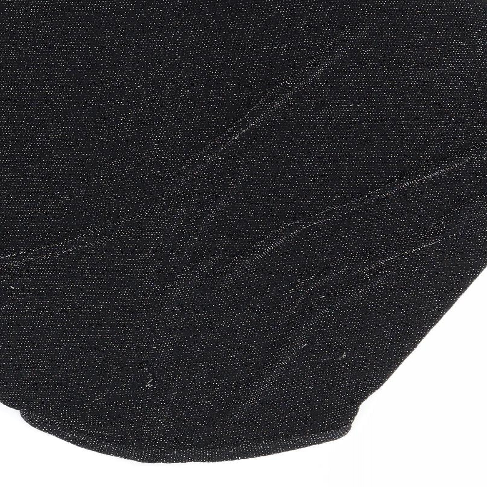 Pink Apple Girls Black   Cardigan Jumper Size 7-8 Years
