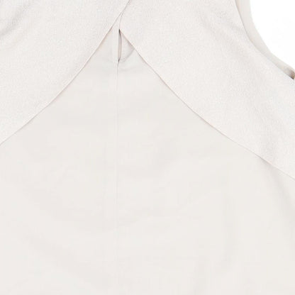 Womens UK Size 14 Next Beige Basic Blouse