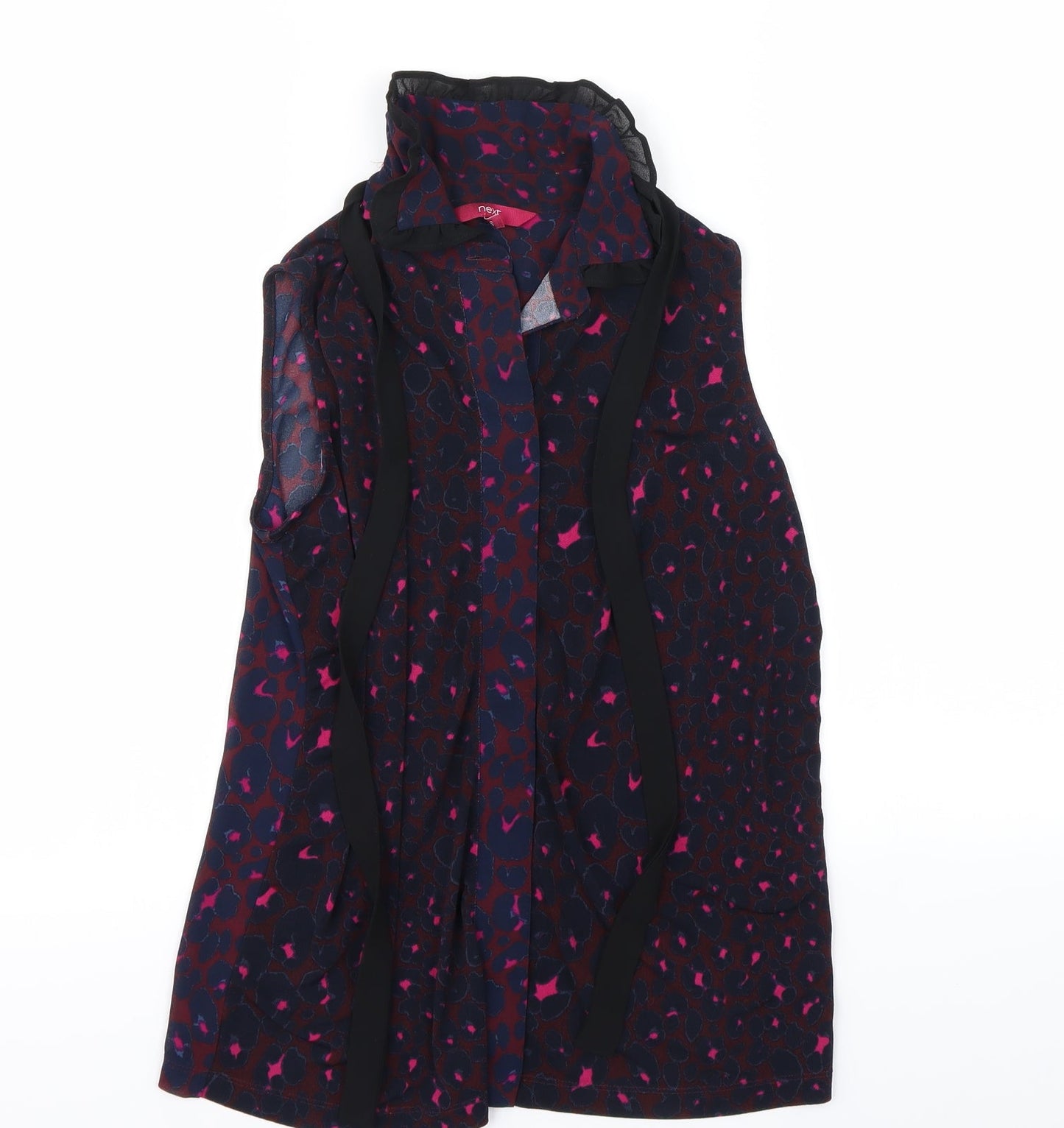 Womens UK Size 10 Next Purple Basic Button-Up