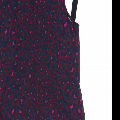 Womens UK Size 10 Next Purple Basic Button-Up