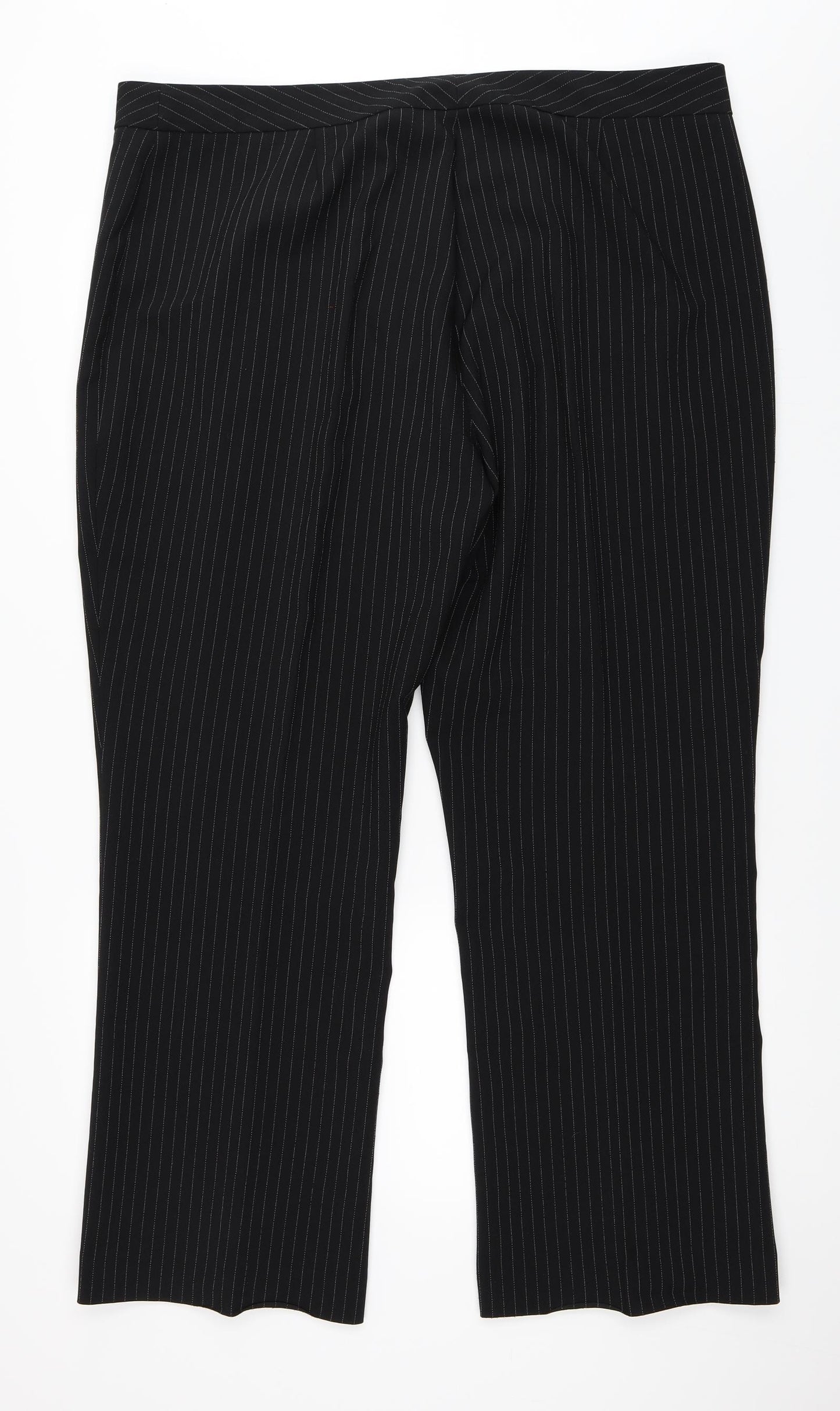 Womens UK Size 22 Agenda Regular Fit  Black Trousers