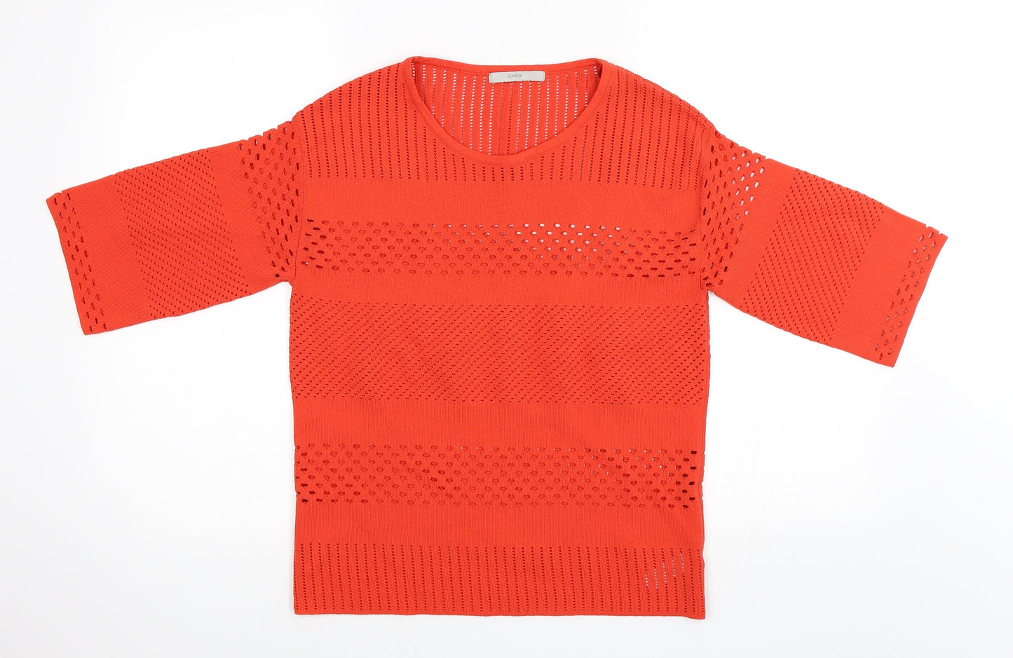George Womens Orange   Pullover Jumper Size 8
