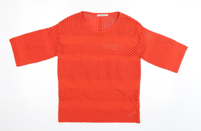 George Womens Orange   Pullover Jumper Size 8