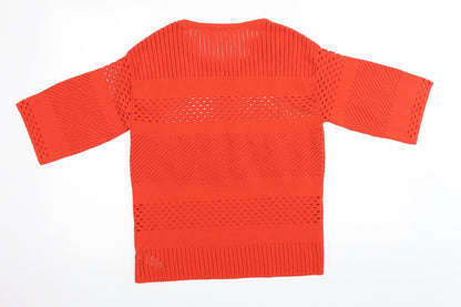 George Womens Orange   Pullover Jumper Size 8