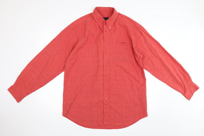 Mens UK Size L Cooper Pink  Button-Up Long Sleeve Casual Shirt