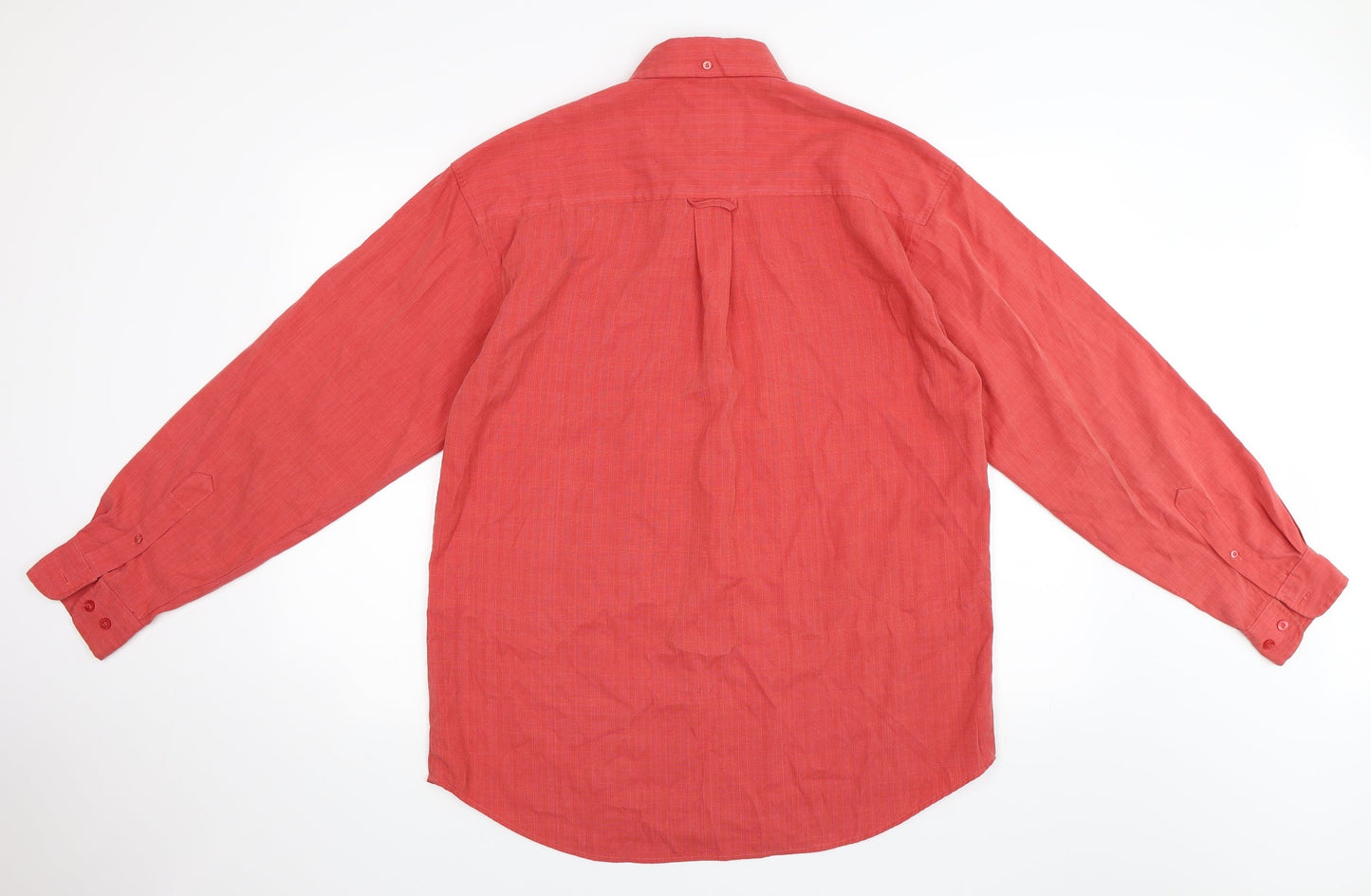 Mens UK Size L Cooper Pink  Button-Up Long Sleeve Casual Shirt