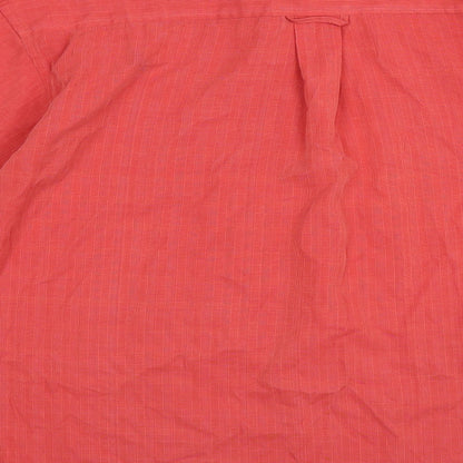 Mens UK Size L Cooper Pink  Button-Up Long Sleeve Casual Shirt