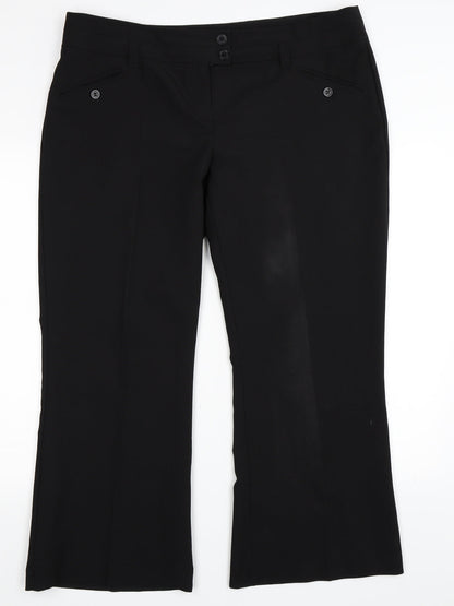 Newlook Womens Black   Trousers  Size 18 L28 in