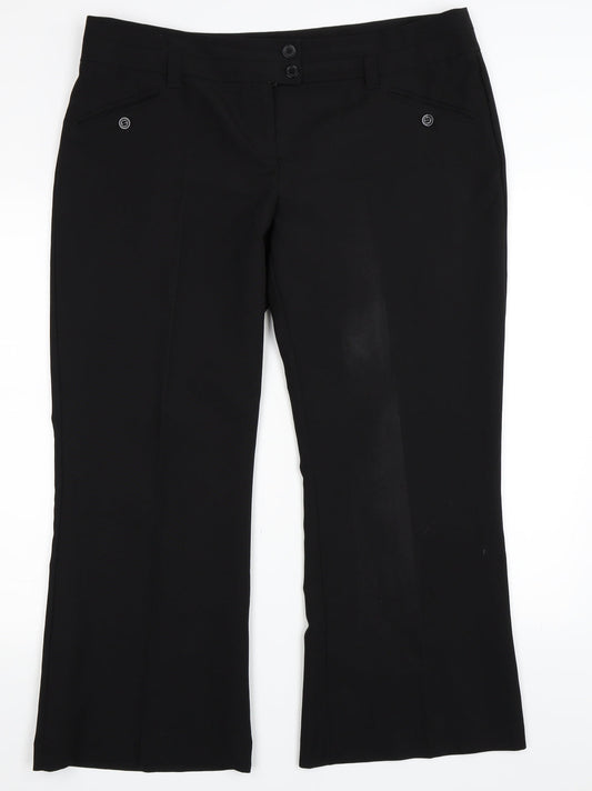 Newlook Womens Black   Trousers  Size 18 L28 in