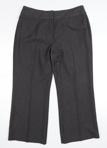 Womens UK Size 16 BM Regular Fit  Grey Trousers