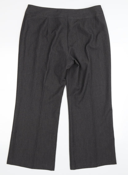 Womens UK Size 16 BM Regular Fit  Grey Trousers