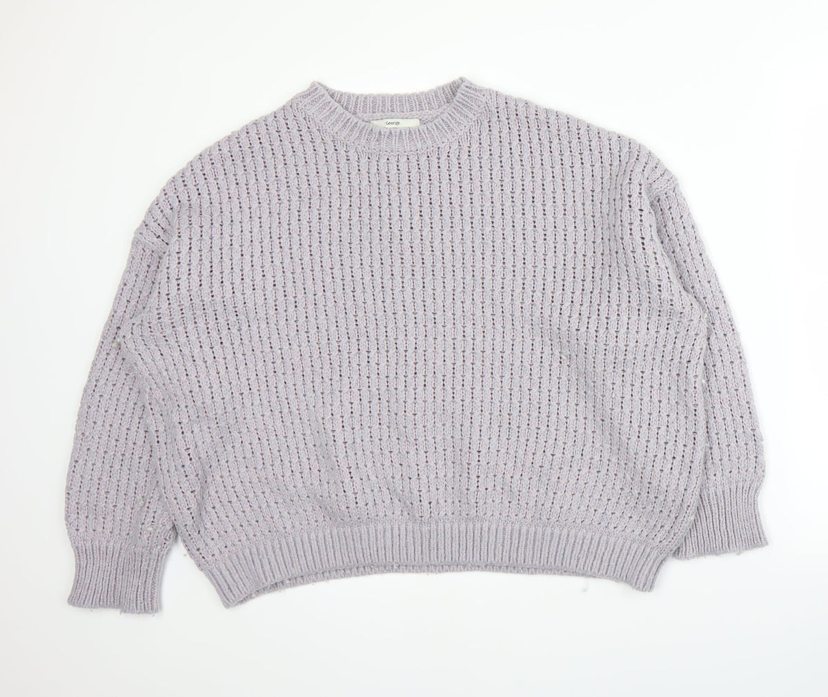 George Womens Purple   Pullover Jumper Size L
