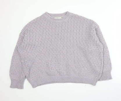 George Womens Purple   Pullover Jumper Size L