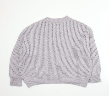 George Womens Purple   Pullover Jumper Size L