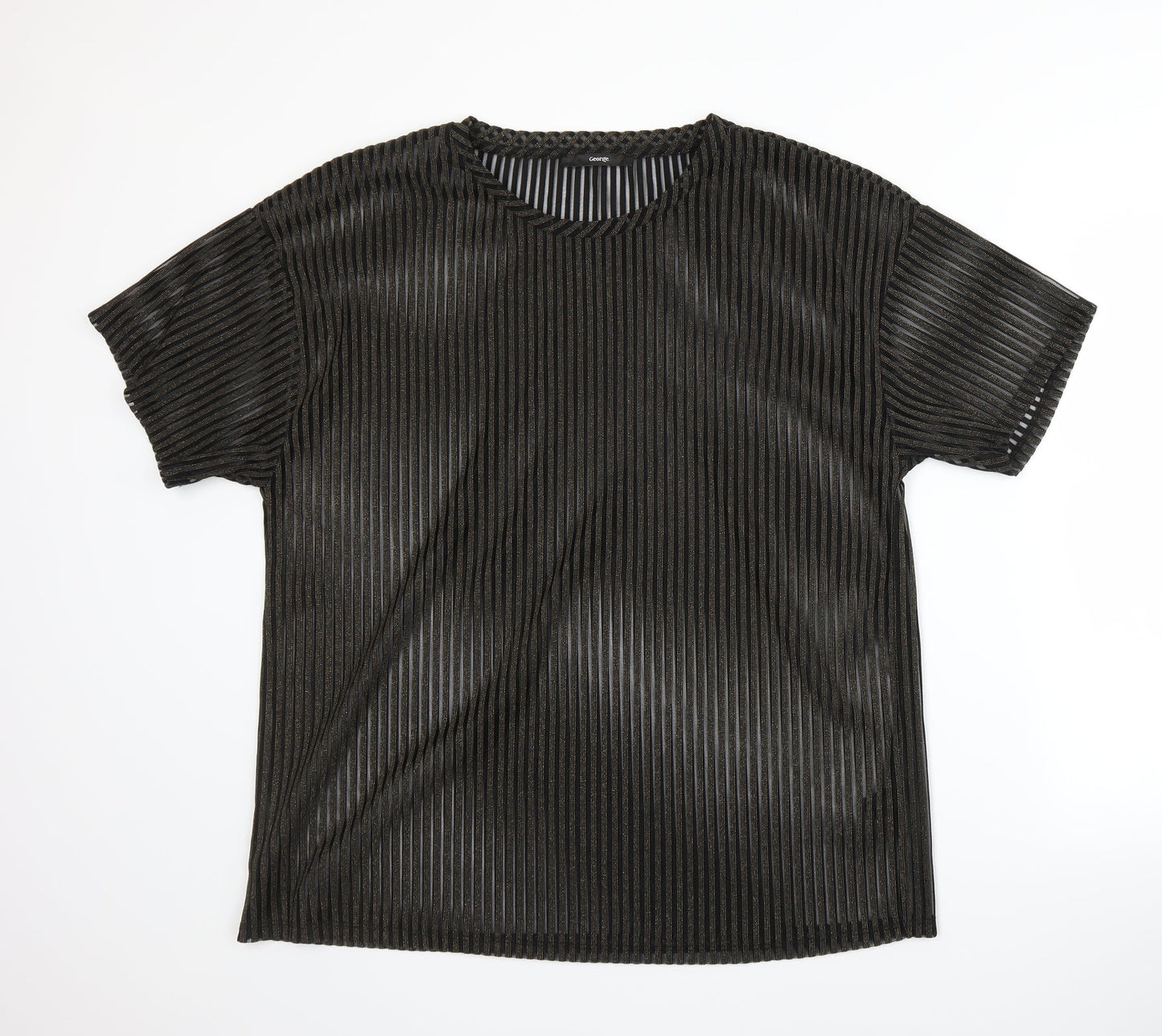 Womens UK Size 12 George Gold Basic T-Shirt