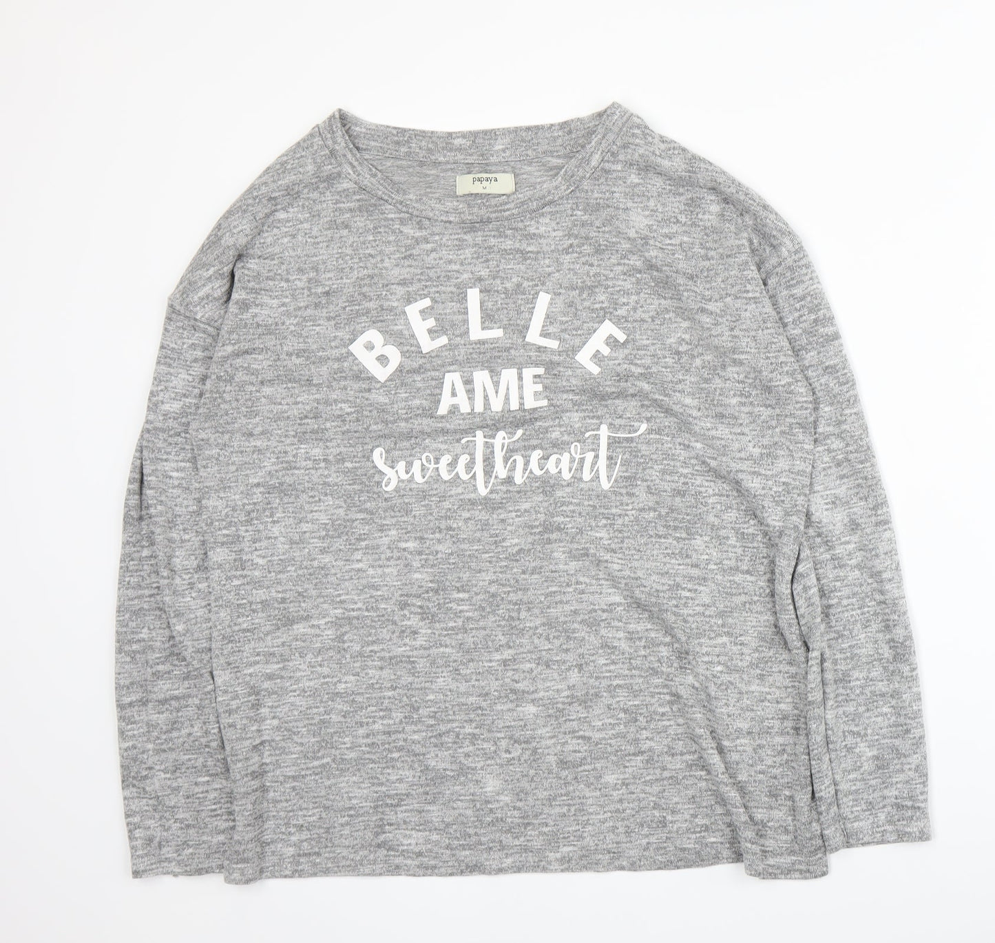 Papaya Womens Grey   Basic T-Shirt Size M