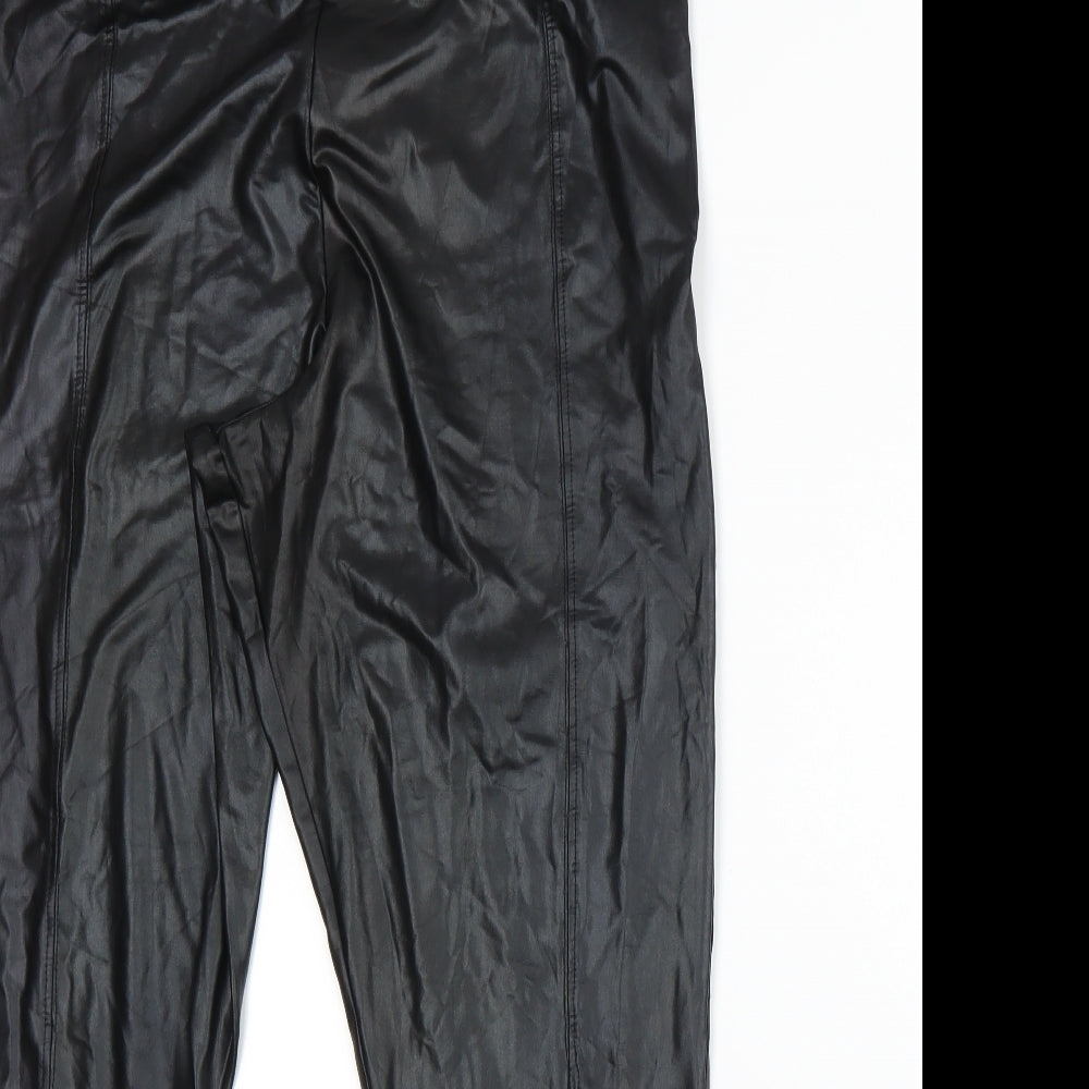 Boohoo Womens Black   Trousers  Size 14 L25 in