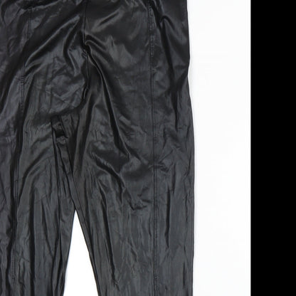 Boohoo Womens Black   Trousers  Size 14 L25 in