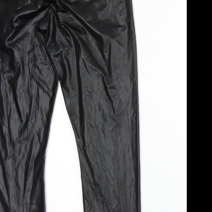 Boohoo Womens Black   Trousers  Size 14 L25 in