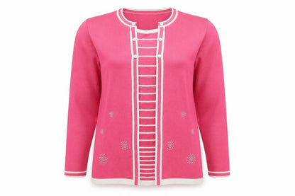 Fay Louise Womens Pink   Pullover Jumper Size XL