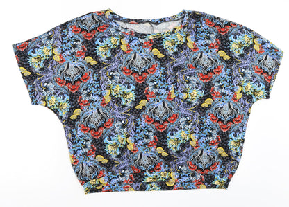 Womens UK Size 10 George Blue Basic T-Shirt