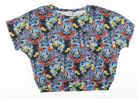 Womens UK Size 10 George Blue Basic T-Shirt