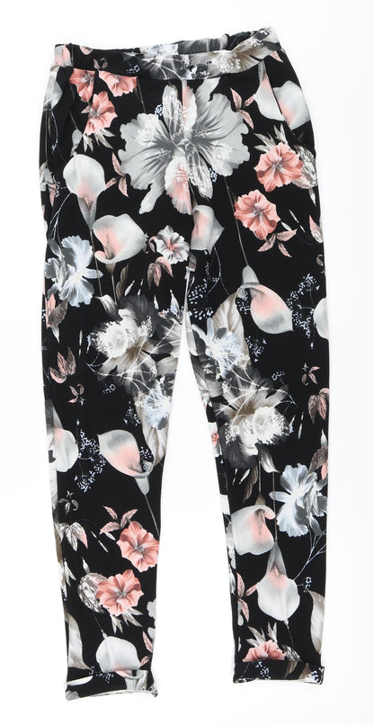 Pink Boutique Womens Black   Trousers  Size 10 L27 in