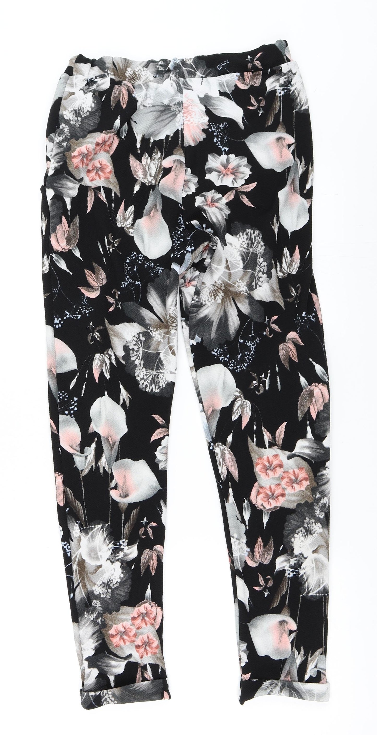 Pink Boutique Womens Black   Trousers  Size 10 L27 in