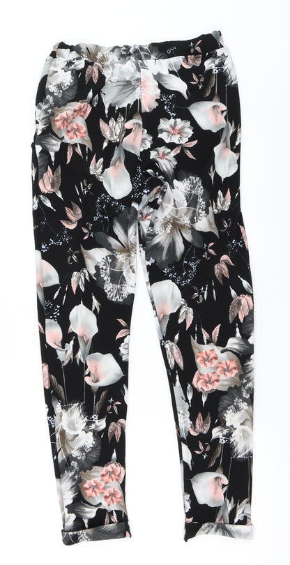 Pink Boutique Womens Black   Trousers  Size 10 L27 in