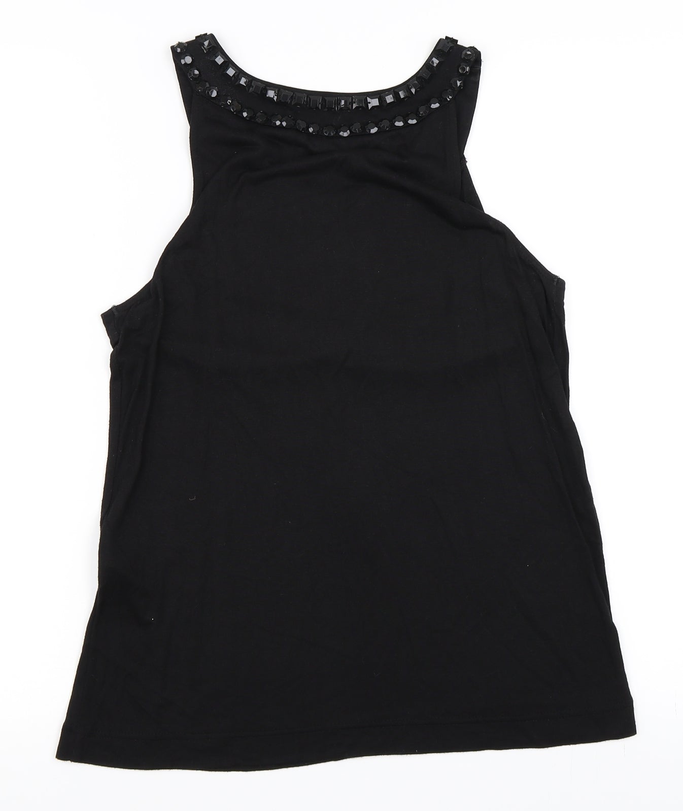 Womens UK Size S H&M Black Basic Tank