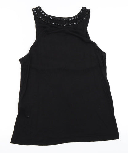 Womens UK Size S H&M Black Basic Tank
