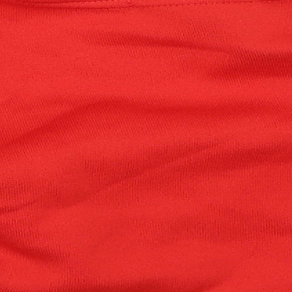Womens UK Size L Stylewise Red Cropped Blouse