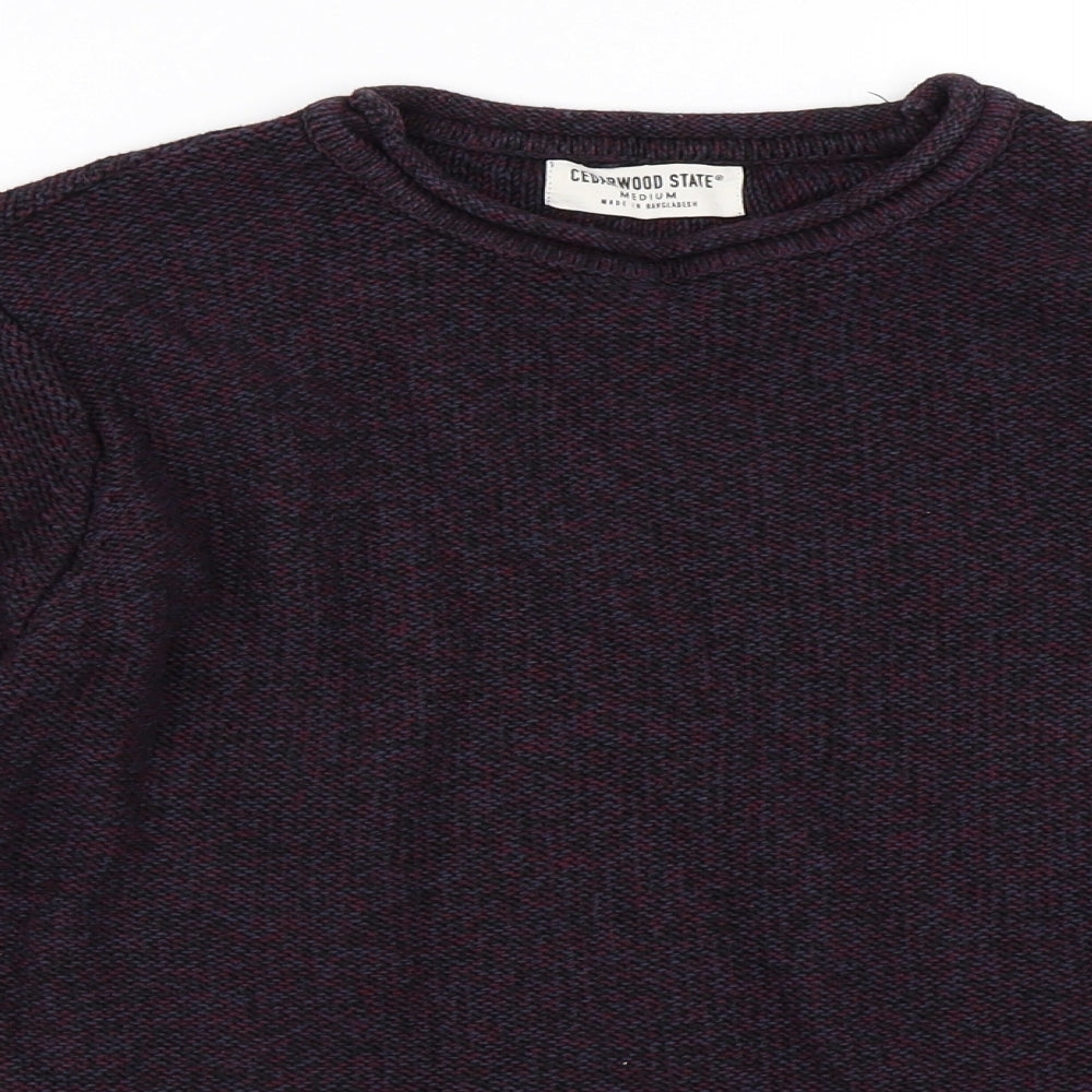 Cedar Wood State Mens Purple   Pullover Jumper Size M