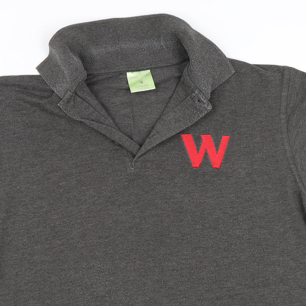 Uneek Mens Grey    Polo Size L