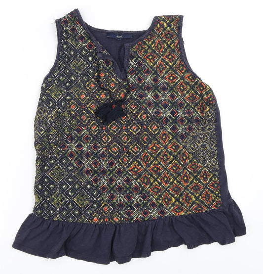 Womens UK Size 10 NEXT Blue Basic Tank