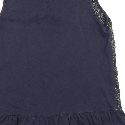 Womens UK Size 10 NEXT Blue Basic Tank