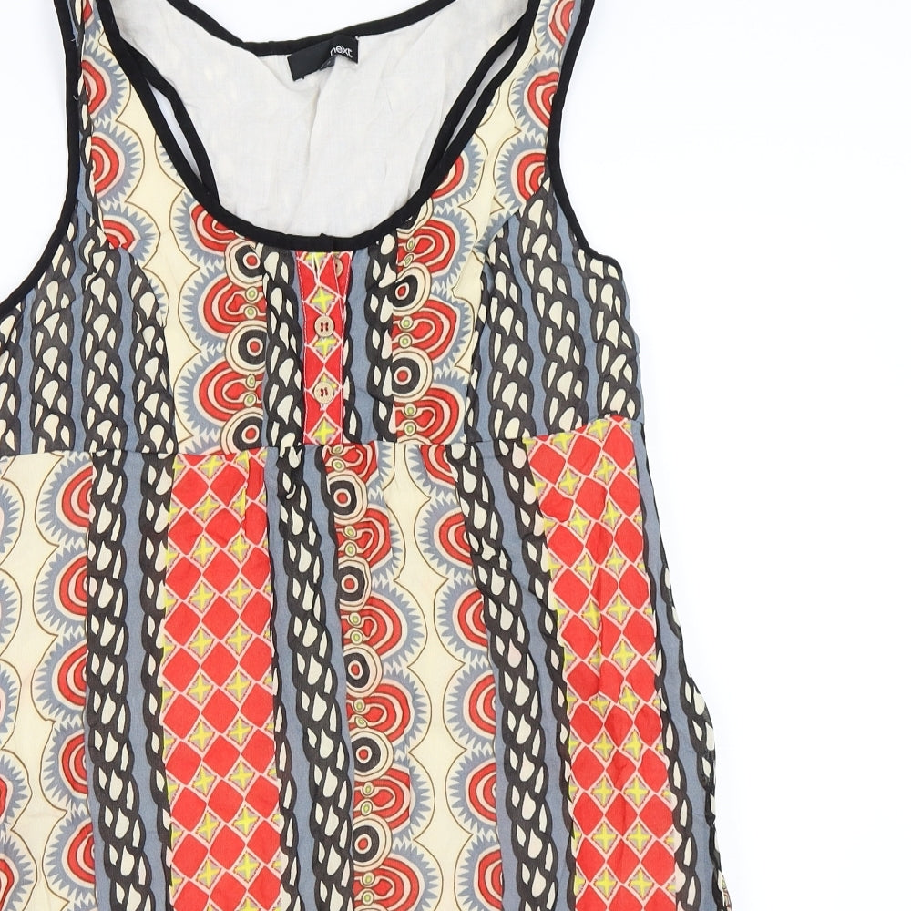 NEXT Womens Red Geometric  Shift  Size 12