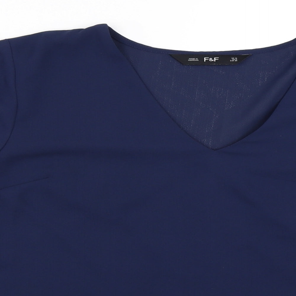 F&F Womens Blue   Basic Blouse Size 10