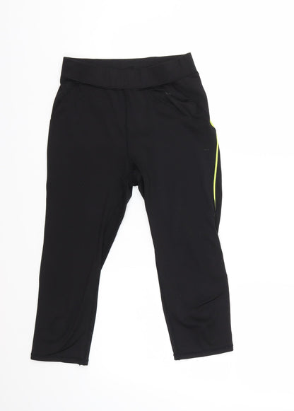 Preworn Womens Black   Capri Leggings Size S L10 in