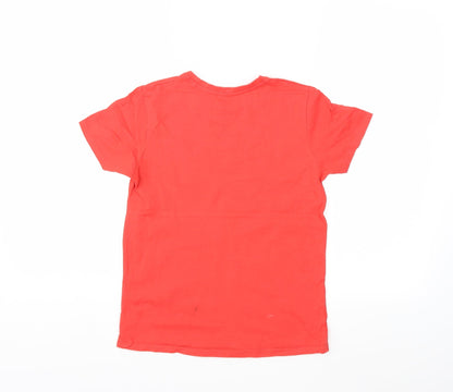 Primark Boys Red   Basic T-Shirt Size 9-10 Years