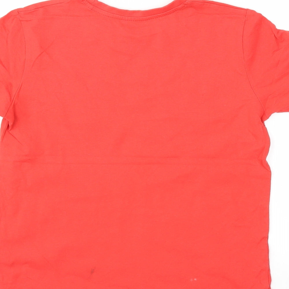 Primark Boys Red   Basic T-Shirt Size 9-10 Years