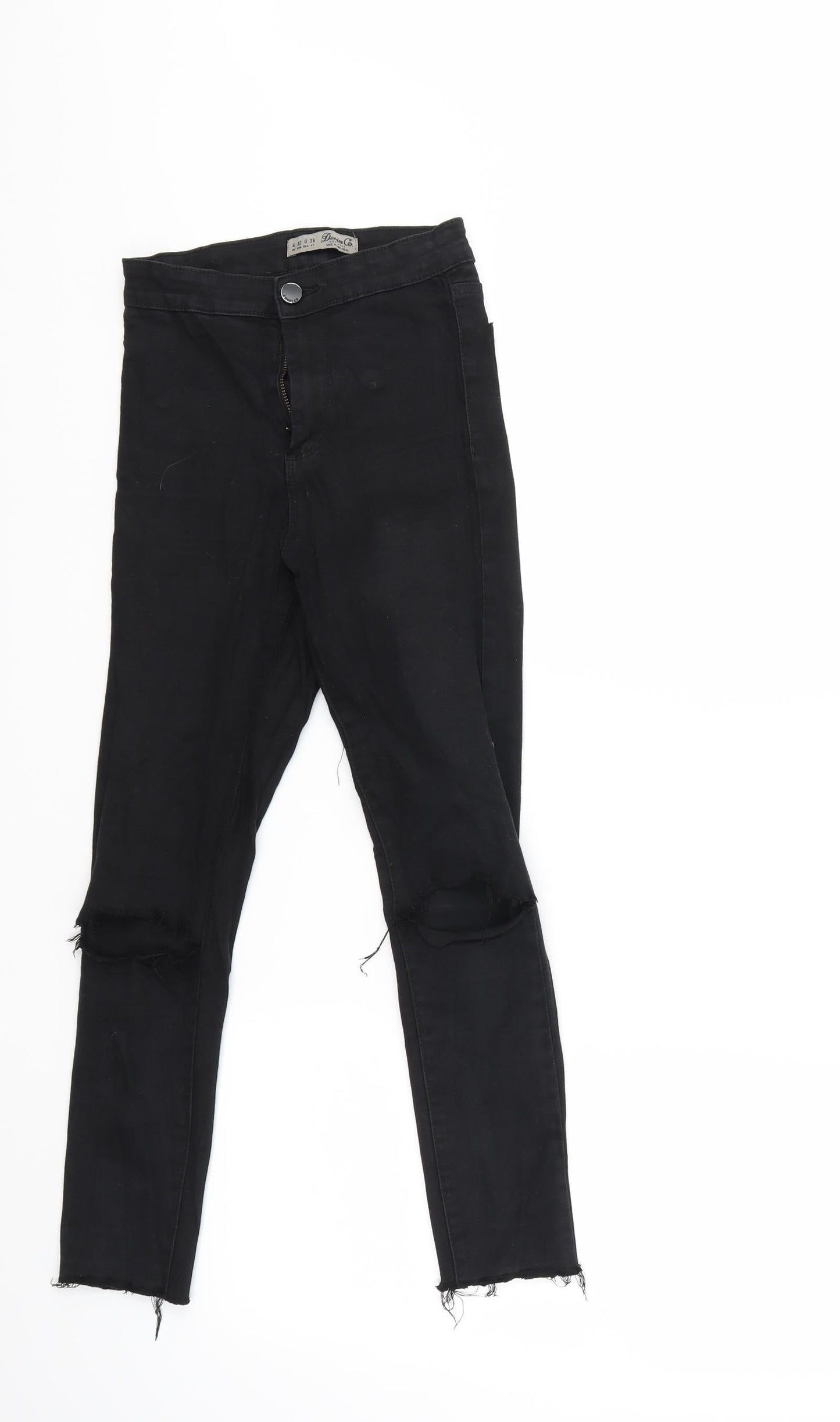 Denim & Co. Womens Black  Denim Skinny Jeans Size 4 L23 in