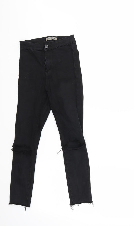 Denim & Co. Womens Black  Denim Skinny Jeans Size 4 L23 in