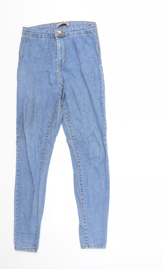 Denim & Co. Womens Blue  Denim Skinny Jeans Size 10 L29 in