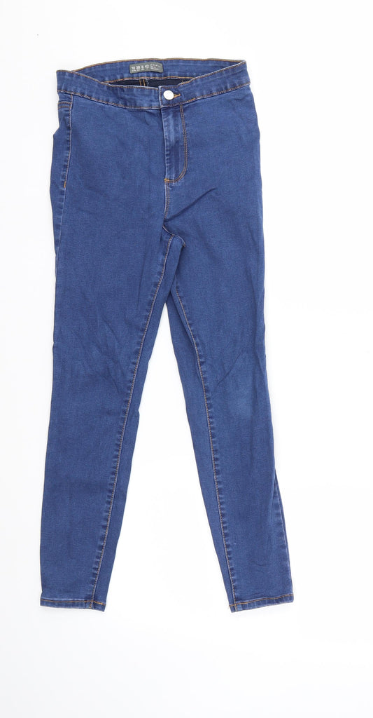 Denim & Co. Womens Blue  Denim Skinny Jeans Size 10 L25 in