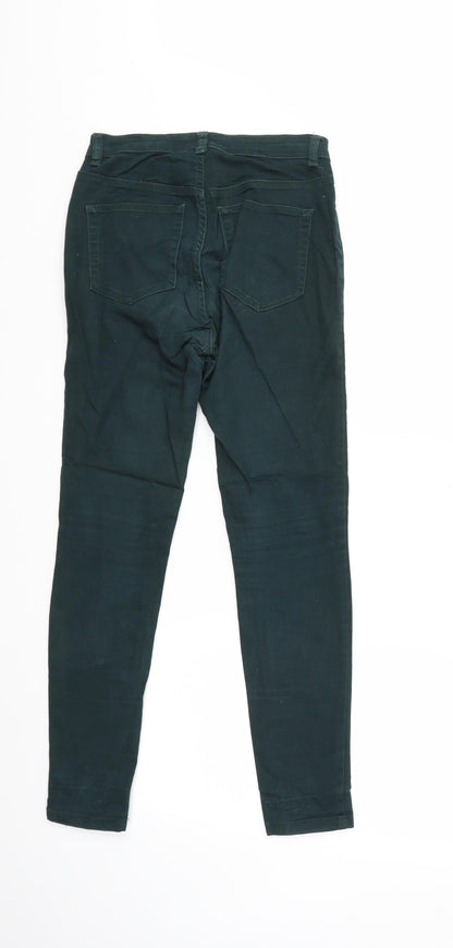 Pull&Bear Womens Green  Denim Skinny Jeans Size 8 L28 in