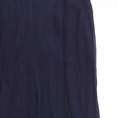 Womens UK Size L Preworn Regular Fit  Blue Trousers