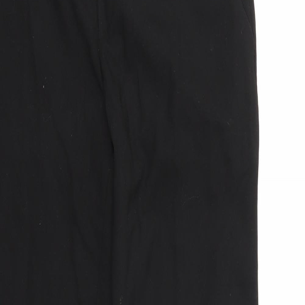 Womens UK Size 24 in Uniqlo Regular Fit  Black Trousers