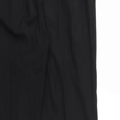 Womens UK Size 24 in Uniqlo Regular Fit  Black Trousers